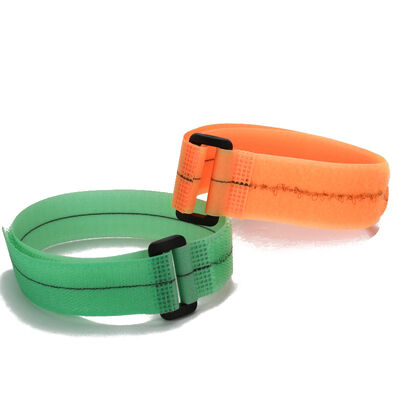 Colored Hook And Loop Cable Tie Plastic Anti Static 150mm For Headphones Cable