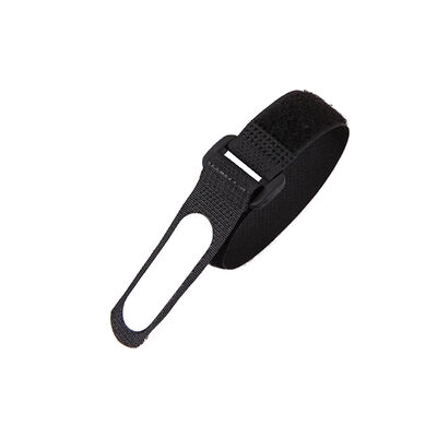 Writable Hook And Loop Cable Management Plastic Hook 70% Polyester Reusable