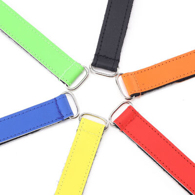 Leather Hook And Loop Cable Ties Anti Slip Cable Management Straps For Drones And Model Aircraft