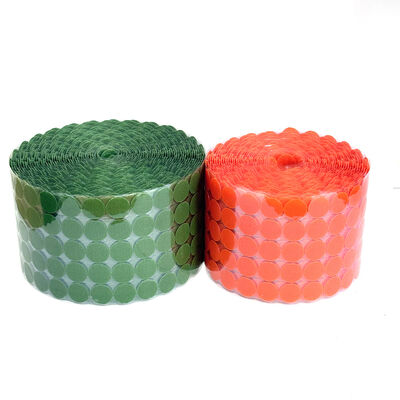 Colorful Circular Adhesive Hook And Loop Traceless Hook And Loop Tape For Quiet Books