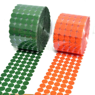 Colorful Circular Adhesive Hook And Loop Traceless Hook And Loop Tape For Quiet Books