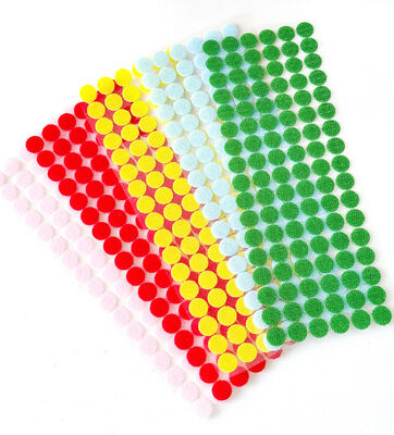 Customized Adhesive Hook And Loop Letter Buckle Hook And Loop Stickers 20mm