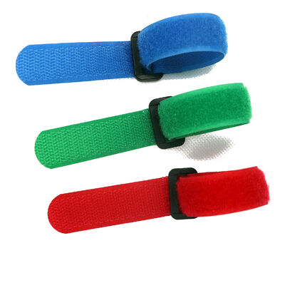 Sustainable Hook And Loop Cable Tie 25mm Cable Management Straps High Strength