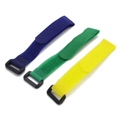Sustainable Hook And Loop Cable Tie 25mm Cable Management Straps High Strength