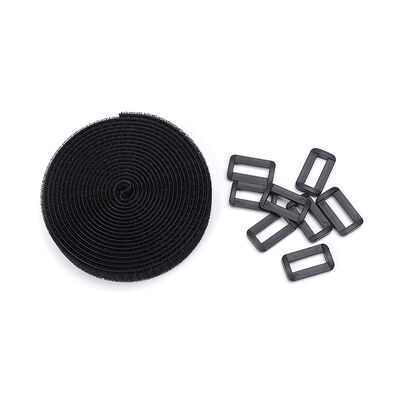 Plastic Buckle 50mm Hook And Loop Cable Tie One Piece Sustainable Hook And Loop Wire Wrap
