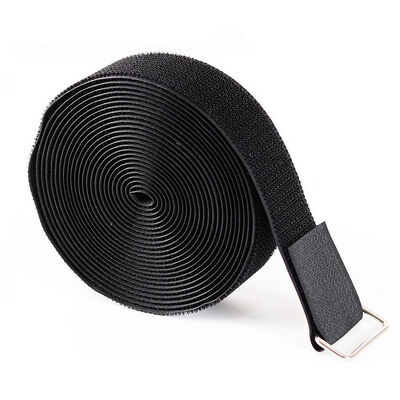 Nylon Hook And Loop Cable Tie Iron Buckle Adhesive Binding Strap Customization