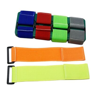 Colorful Iron Buckle Elastic Hook And Loop Tape Elastic Loop Fastener For Waist Cinching Straps