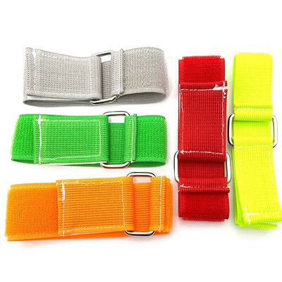 Colorful Iron Buckle Elastic Hook And Loop Tape Elastic Loop Fastener For Waist Cinching Straps