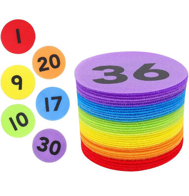 180mm Circular Lightweight Classroom Carpet Markers For Positioning Training