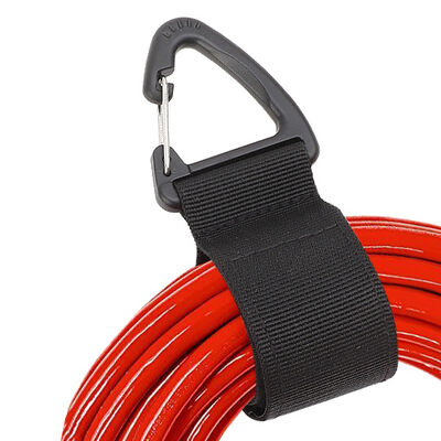 Black Triangular Hook And Loop Cable Tie Lightweight Cable Organizer Tape