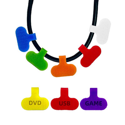 Nylon Hook And Loop Fastener Customizing Hook And Loop Tape For Data Cable Storage