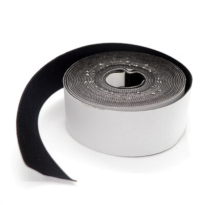 Black And White Molded Hook And Loop Non Pilling Hook And Loop Fastener Convenient