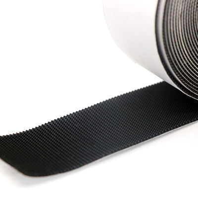 Black And White Molded Hook And Loop Non Pilling Hook And Loop Fastener Convenient