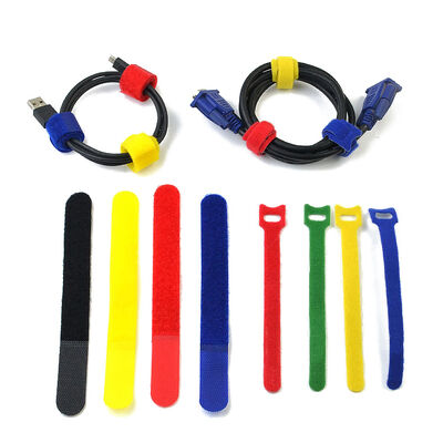 Colorful Back To Back Hook And Loop Anti Slip And Fixed Cable Management Tape
