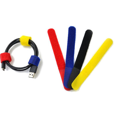Colorful Back To Back Hook And Loop Anti Slip And Fixed Cable Management Tape