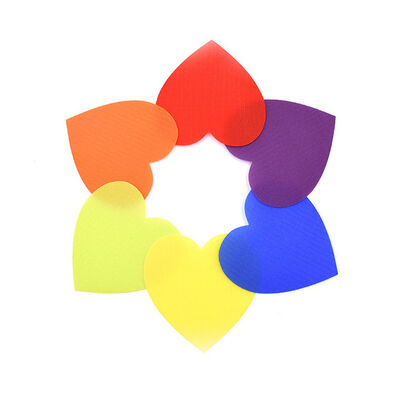 Nylon Colorful Carpet Spot Markers 180mm Self Adhesive For Educational Game