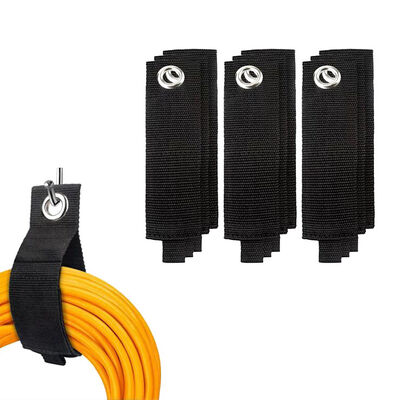 Aesthetic Hook And Loop Cable Tie Waterproof Cable Management Tape Flame Retardant