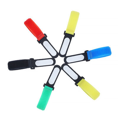 Colorful Hook And Loop Cable Tie Integrated Reverse Buckle Cable Management Tape