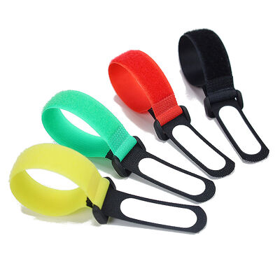 Colorful Hook And Loop Cable Tie Integrated Reverse Buckle Cable Management Tape