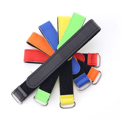 Leather Hook And Loop Cable Ties Anti Slip Cable Management Straps For Drones And Model Aircraft