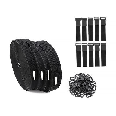 Space Saving Hook And Loop Wire Ties Reusable Adjustable For School Or Office