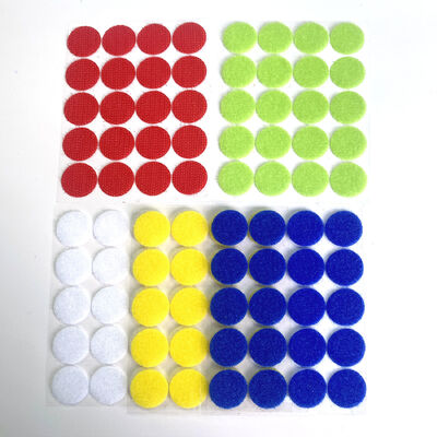 Round Adhesive Hook And Loop Dot 100 Pairs Eco Friendly Convenient Lightweight